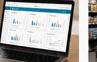 Laptop showing owner reporting dashboard